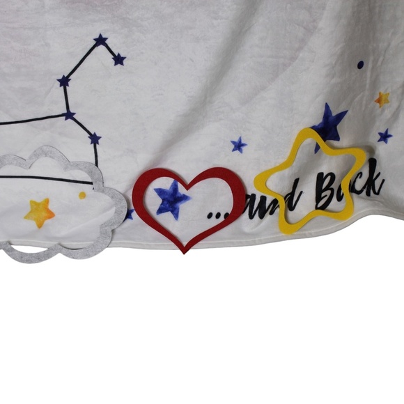 Zodiac Baby Milestone Blanket Leo Love You To The Galaxy And Back - Picture 4 of 4